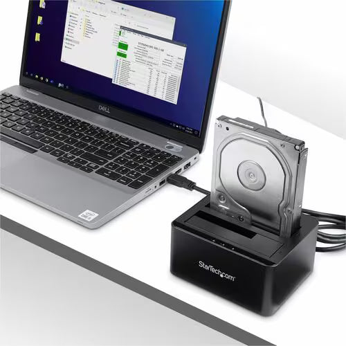StarTech Dual-Bay SATA HDD Docking Station for 2 x2.5/3.5" SATA SSDs/HDDs - USB 3.0