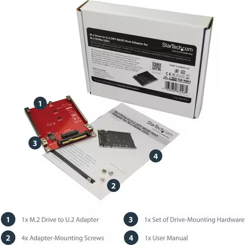 StarTech M.2 Drive to U.2 (SFF-8639) Host Adapter for M.2PCIe NVMe SSDs