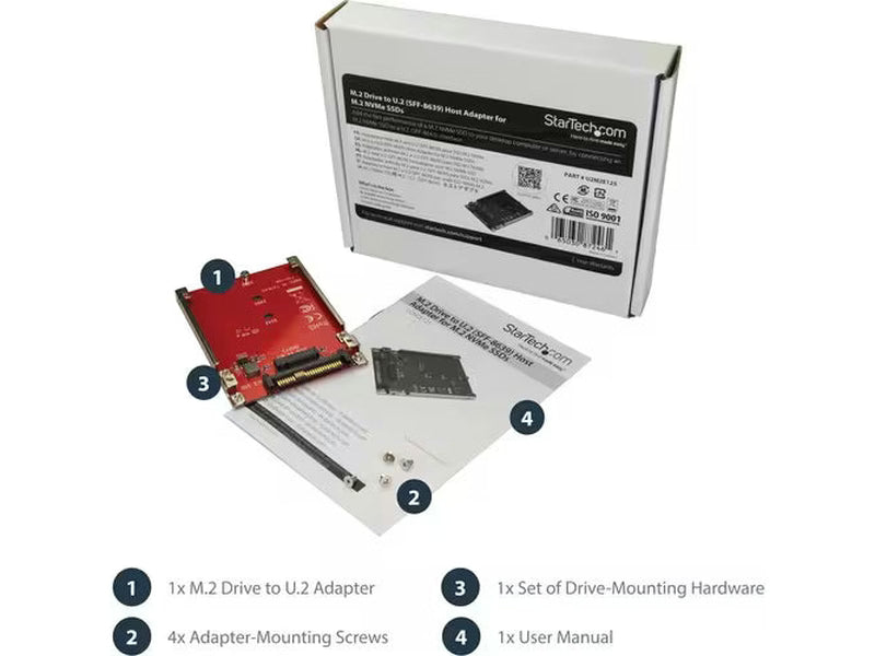 StarTech M.2 Drive to U.2 SFF-8639 Host Adapter for M.2PCIe NVMe SSDs