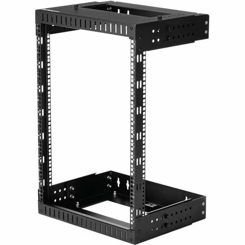StarTech 2-Post 15U Heavy-Duty Wall Mount Network Rack, 19" Open Frame Server Rack with Adjustable Depth