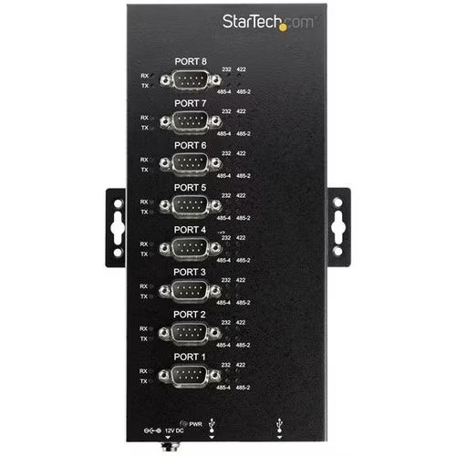 StarTech 8-Port Industrial USB to RS-232/422/485 SerialAdapter - 15 kV ESD Protection