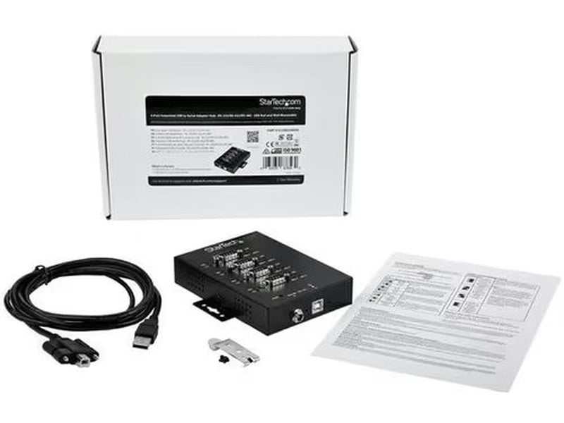 StarTech 4-Port Industrial USB to RS-232/422/485 SerialAdapter - 15 kV ESD Protection