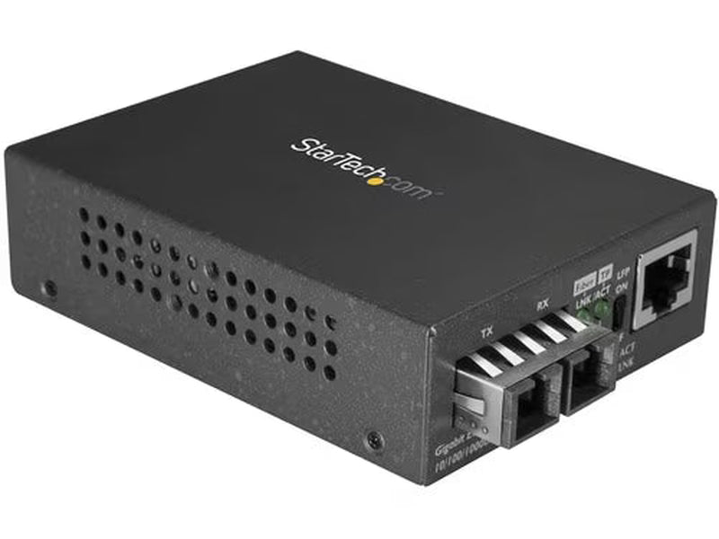 StarTech Transceiver/Media Converter 2 Port(s) - 1 x Network (RJ-45) - 1 x SC - Duplex SC Port