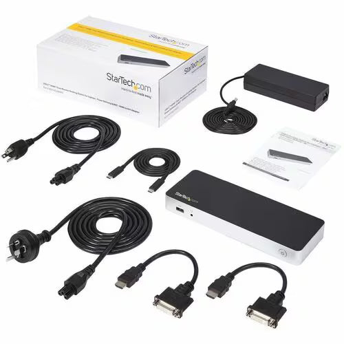 StarTech USB Type C Docking Station for Notebook - 60 W - Black