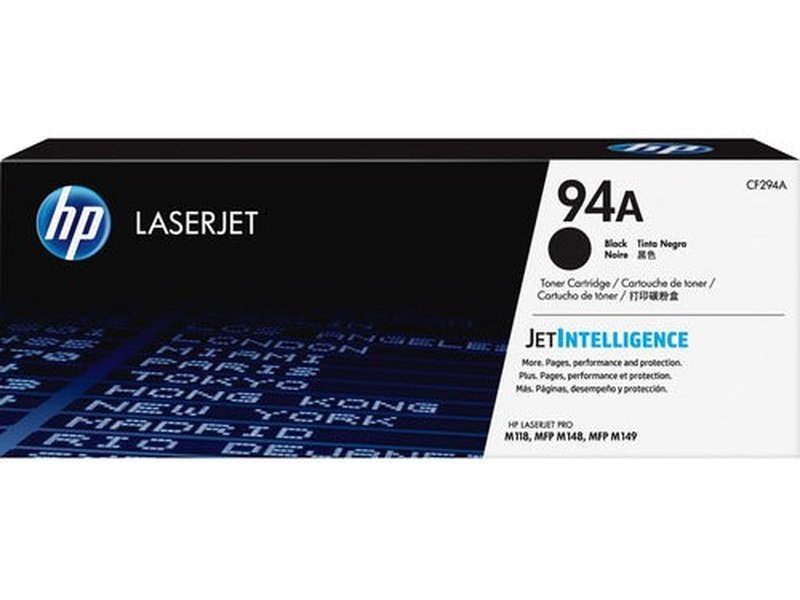 HP 94A Original Laser Toner Cartridge - Black - 1 Box - 1200 Pages