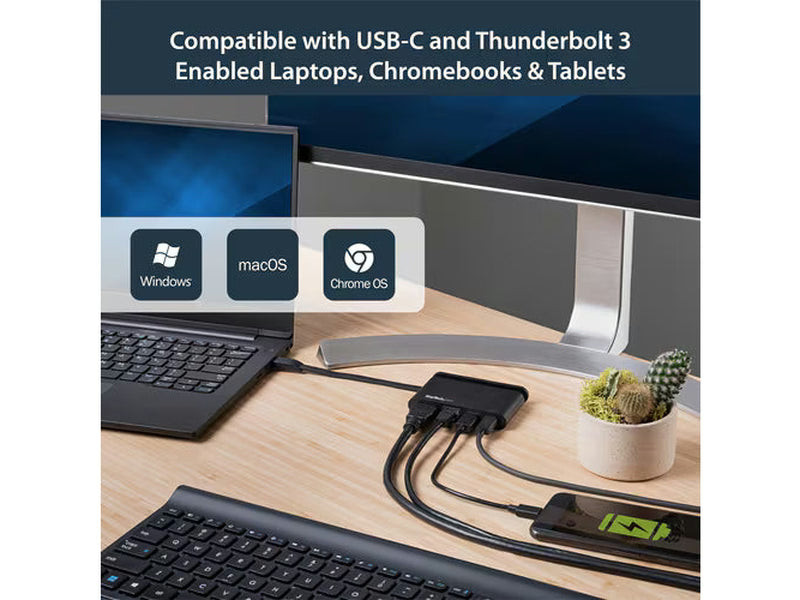 StarTech USB-C Multiport Adapter with HDMI - 1xA - 1xC - 100W PD 3.0
