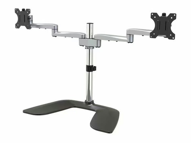 StarTech Dual Monitor Stand, Ergonomic Desktop Monitor Stand for up to 32" 17.6lb/8kg VESA Displays