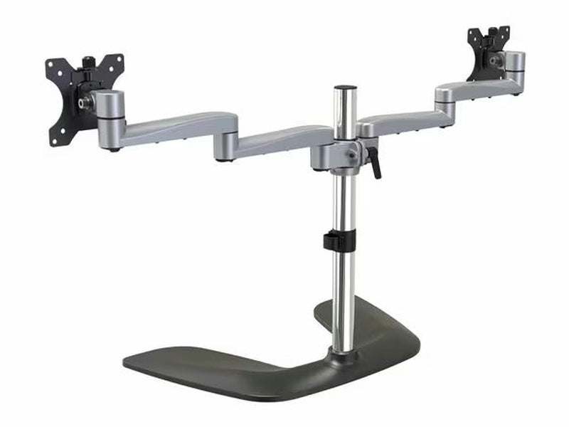 StarTech Dual Monitor Stand, Ergonomic Desktop Monitor Stand for up to 32" 17.6lb/8kg VESA Displays