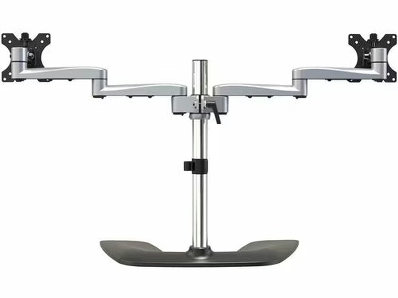 StarTech Dual Monitor Stand, Ergonomic Desktop Monitor Stand for up to 32" 17.6lb/8kg VESA Displays