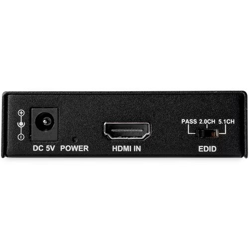 StarTech DMI Audio Extractor with 40K 60Hz, HDMI Audio De-embedder HDR, Toslink Optical Audio Dual RCA Audio - HDMI 2.0