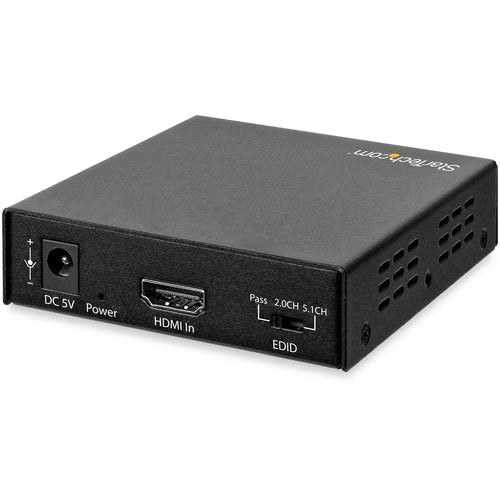 StarTech DMI Audio Extractor with 40K 60Hz, HDMI Audio De-embedder HDR, Toslink Optical Audio Dual RCA Audio - HDMI 2.0