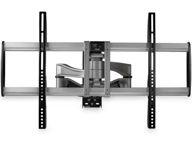 StarTech Full Motion TV Wall Mount for 32"-75" VESA Display, Heavy Duty Articulating Adjustable Large TV Wall Mount Bracket, Silver