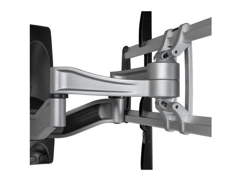 StarTech Full Motion TV Wall Mount for 32"-75" VESA Display, Heavy Duty Articulating Adjustable Large TV Wall Mount Bracket, Silver