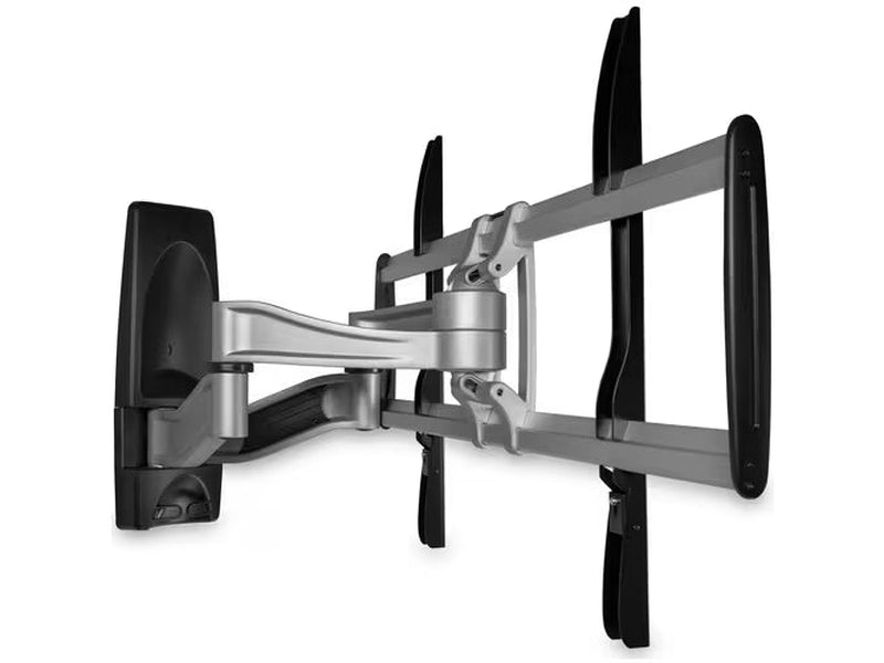 StarTech Full Motion TV Wall Mount for 32"-75" VESA Display, Heavy Duty Articulating Adjustable Large TV Wall Mount Bracket, Silver