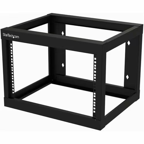 StarTech 2-Post 6U Heavy-Duty Wall-Mount Network Rack, 19" Open Frame Server Rack for Computer Equipment, Wall Mount Data Rack
