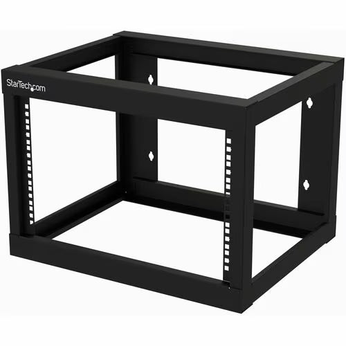 StarTech 2-Post 6U Heavy-Duty Wall-Mount Network Rack, 19" Open Frame Server Rack for Computer Equipment, Wall Mount Data Rack