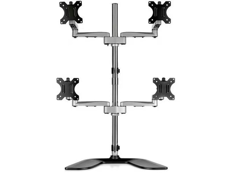 StarTech Quad Monitor Stand, Desktop VESA 4 Monitor Arm up to 32" 17.6lb/8kg Screens