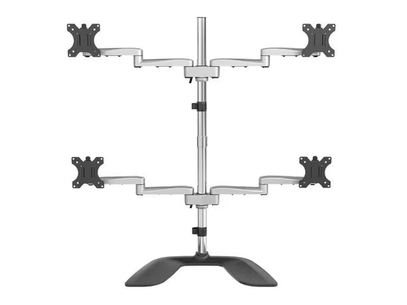 StarTech Quad Monitor Stand, Desktop VESA 4 Monitor Arm up to 32" 17.6lb/8kg Screens