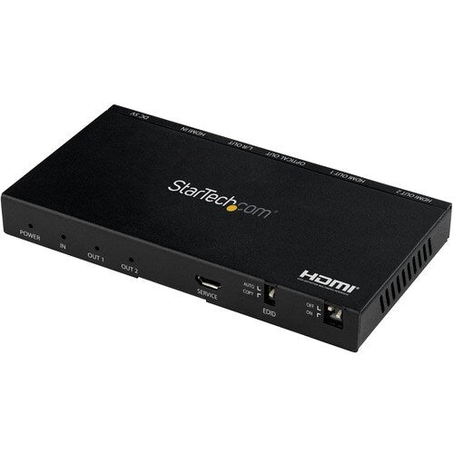 StarTech 2-Port HDMI Splitter, 4K 60Hz with Built-In Scaler