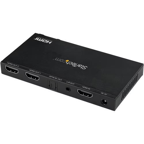 StarTech 2-Port HDMI Splitter, 4K 60Hz with Built-In Scaler