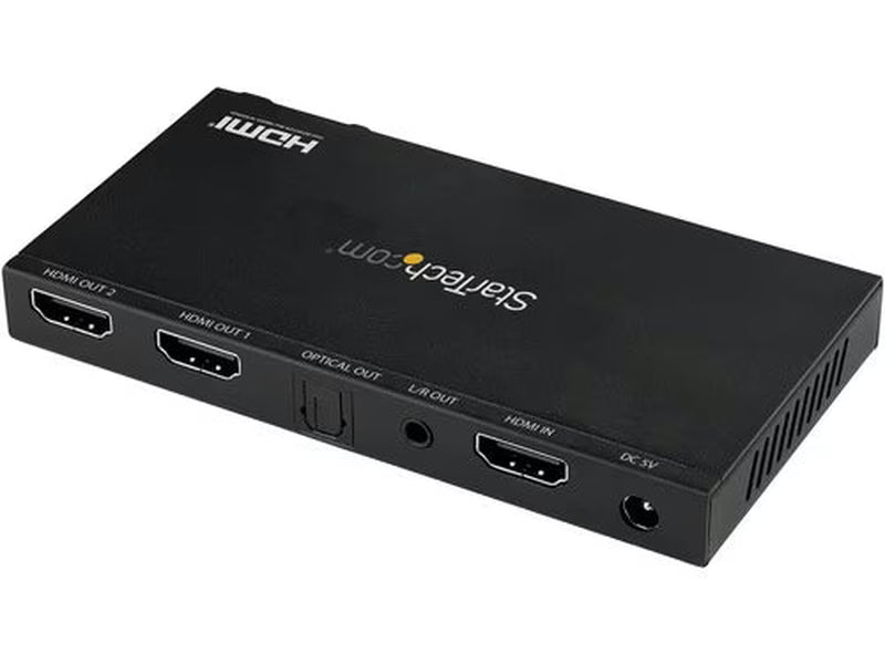 StarTech 2-Port HDMI Splitter, 4K 60Hz with Built-In Scaler