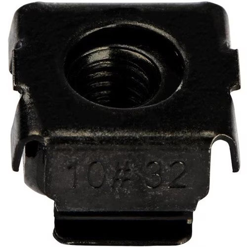 StarTech 10-32 Cage Nuts - 50 pack, Black