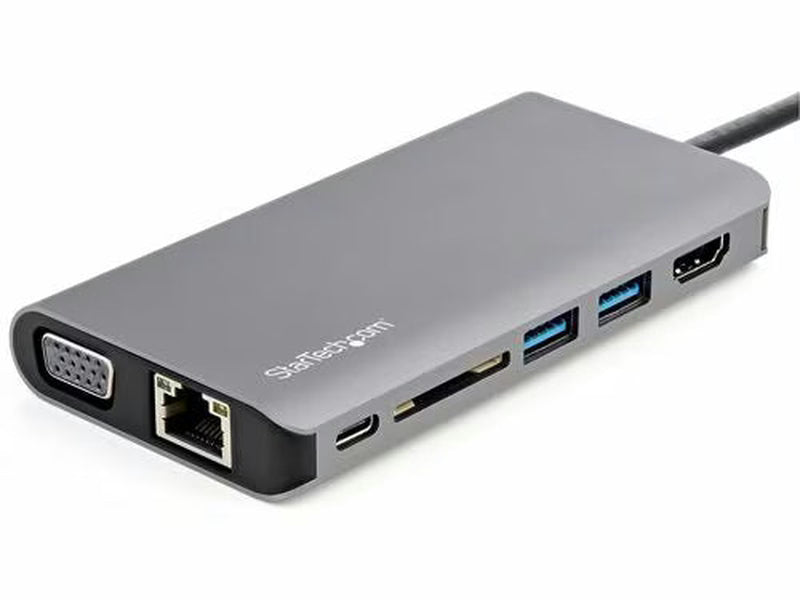 StarTech USB C Multiport Adapter - USB-C Mini Travel Dock w/ 4K HDMI or 1080p VGA