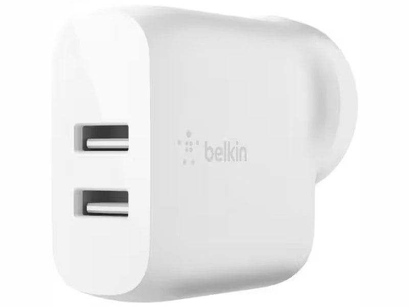 Belkin BOOST↑CHARGE 24W AC Adapter For Smartphone, Tablet PC, Power Bank, iPad Pro 4.80 A - White