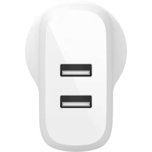 Belkin BOOST↑CHARGE 24W AC Adapter For Smartphone, Tablet PC, Power Bank, iPad Pro 4.80 A - White
