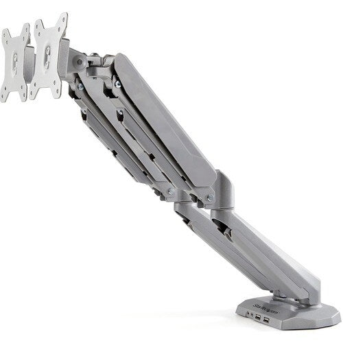 StarTech Desk Mount Dual Monitor Arm with USB & 3.5mm Audio