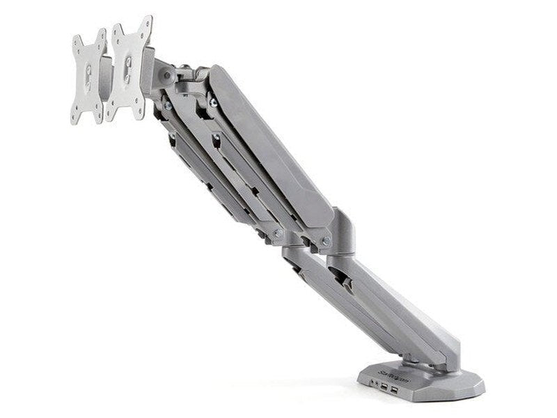 StarTech Desk Mount Dual Monitor Arm with USB & 3.5mm Audio