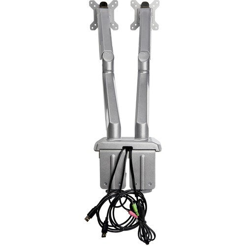StarTech Desk Mount Dual Monitor Arm with USB & 3.5mm Audio