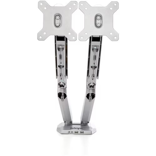 StarTech Desk Mount Dual Monitor Arm with USB & 3.5mm Audio