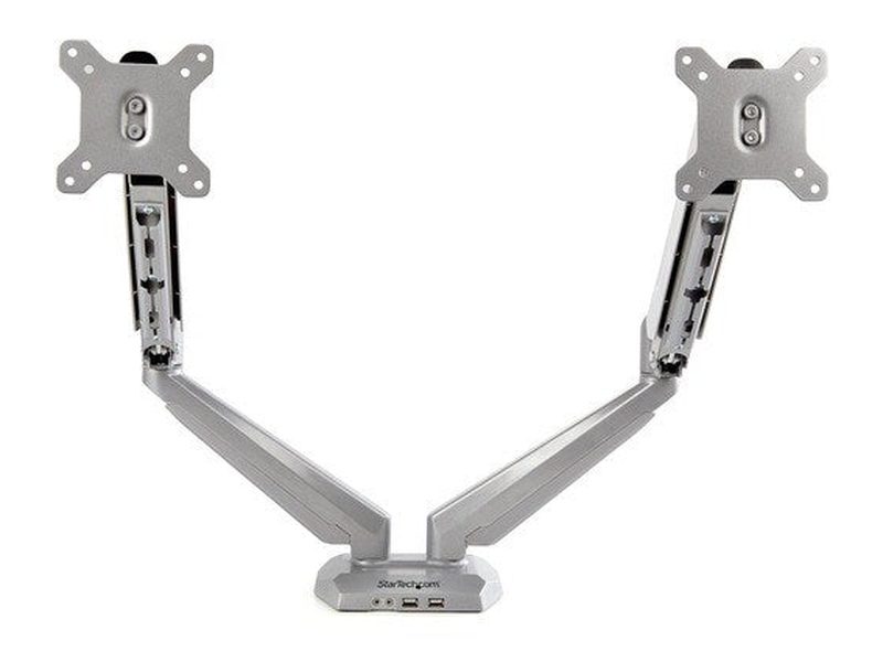 StarTech Desk Mount Dual Monitor Arm with USB & 3.5mm Audio