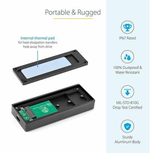 StarTech USB-C 10Gbps M.2 NVMe PCIe SSD Enclosure