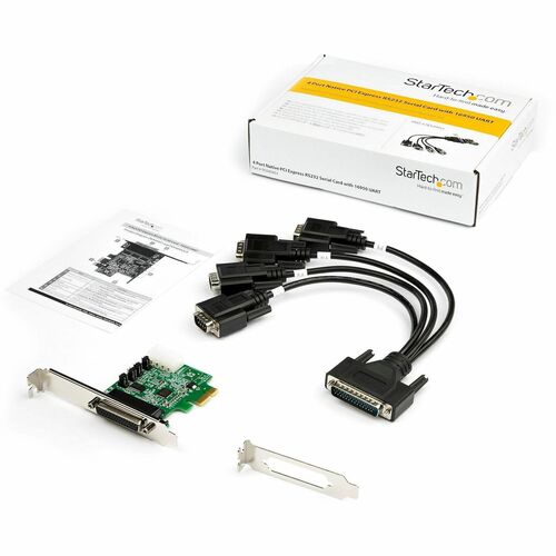 StarTech Multiport Serial Adapter, PCI Express 1.1 - 4 x DB-9 RS-232