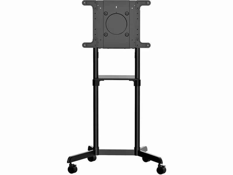 StarTech Mobile TV Cart, Portable Rolling TV Stand, 37-70 inch VESA Display Mount 154lb/70kg , Shelf & Storage, Rotate/Tilt Display