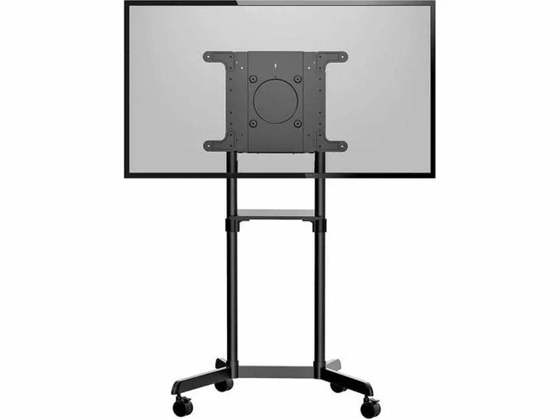 StarTech Mobile TV Cart, Portable Rolling TV Stand, 37-70 inch VESA Display Mount 154lb/70kg , Shelf & Storage, Rotate/Tilt Display