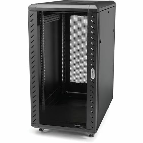 StarTech 18U Server Rack Cabinet, 19" Data Rack Cabinet for Computer / IT Equipment, Home Network Rack, Half Height Server Rack