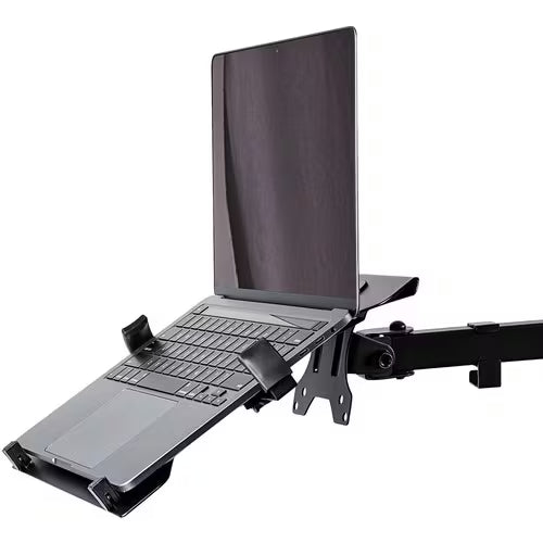 StarTech Adjustable Monitor Arm Laptop Tray, Secures Notebooks up to 4.5kg (9.9lb), 75x75 & 100x100