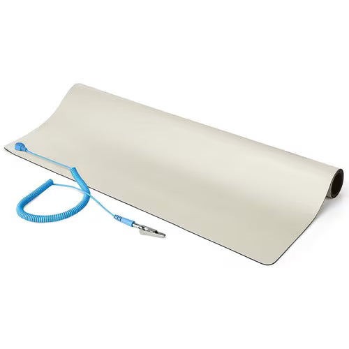 StarTech 23x47in Anti Static Mat, ESD Mat for Electronics Repair on Table or Desk, Flexible Work Pad, Detachable Grounding Wire