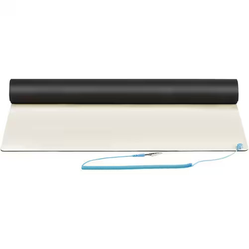 StarTech 23x47in Anti Static Mat, ESD Mat for Electronics Repair on Table or Desk, Flexible Work Pad, Detachable Grounding Wire