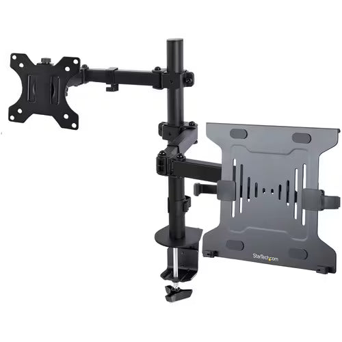 StarTech Monitor Arm with VESA Laptop Tray, For a Laptop & Single Display up to 32" 17.6lb/8kg