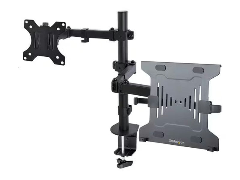 StarTech Monitor Arm with VESA Laptop Tray, For a Laptop & Single Display up to 32" 17.6lb/8kg
