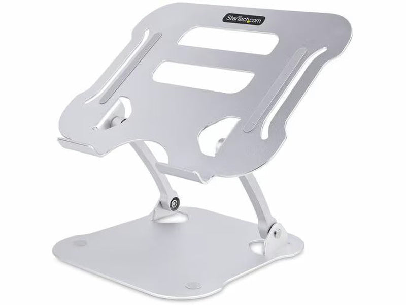 StarTech Laptop Stand for Desk, Ergonomic Laptop Stand Adjustable Height, Aluminum, Up to 22lb/10kg