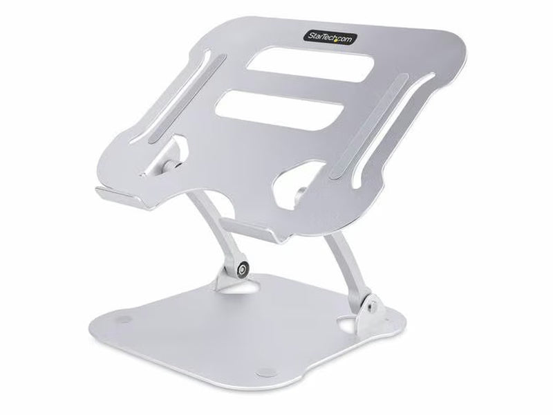 StarTech Laptop Stand for Desk, Ergonomic Laptop Stand Adjustable Height, Aluminum, Up to 22lb/10kg