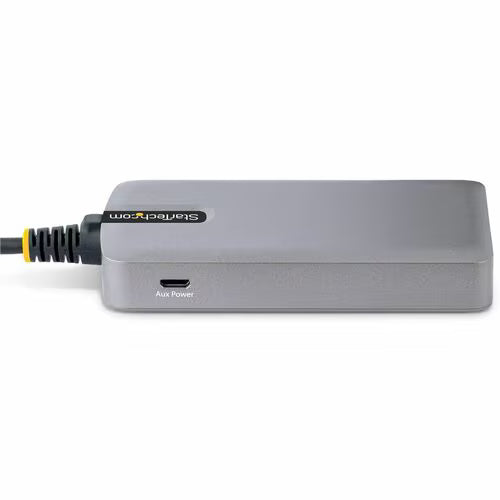 StarTech 3-Port USB Hub with Ethernet, USB-A Ports, Gigabit Ethernet/GbE, 5Gbps, 1ft/30cm Cable, Portable Laptop USB Hub
