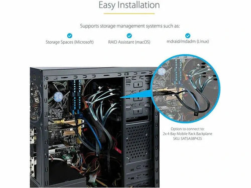 StarTech SATA Controller, Serial ATA/600, PCI Express 2.0 x4, Plug-in Card