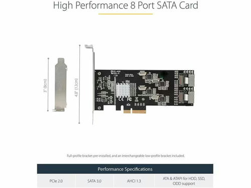 StarTech SATA Controller, Serial ATA/600, PCI Express 2.0 x4, Plug-in Card