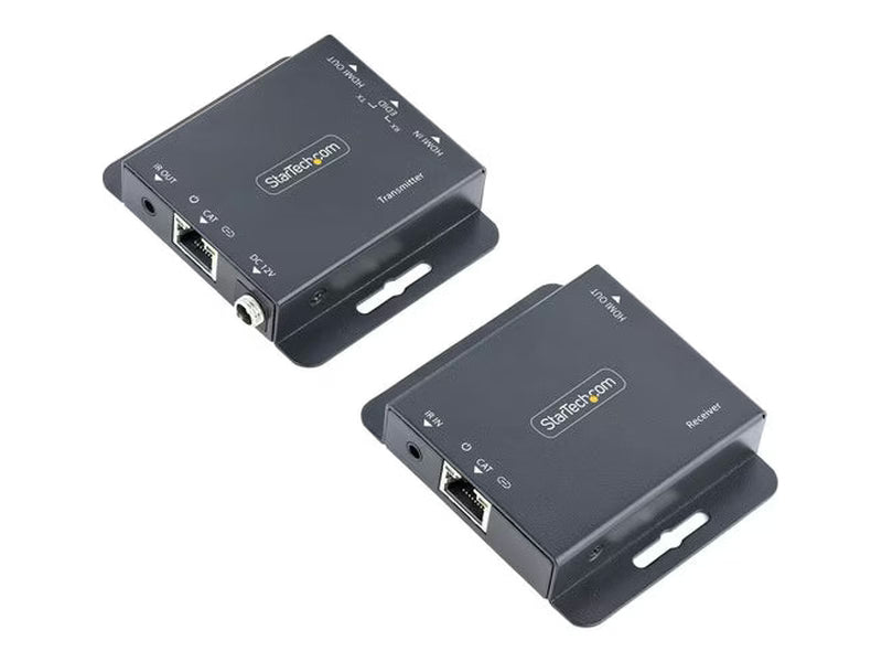 StarTech 4K HDMI Extender over CAT6/CAT5 Ethernet Cable, 4K 30Hz or 1080p 60Hz Video Extender, HDMI Transmitter and Receiver Kit